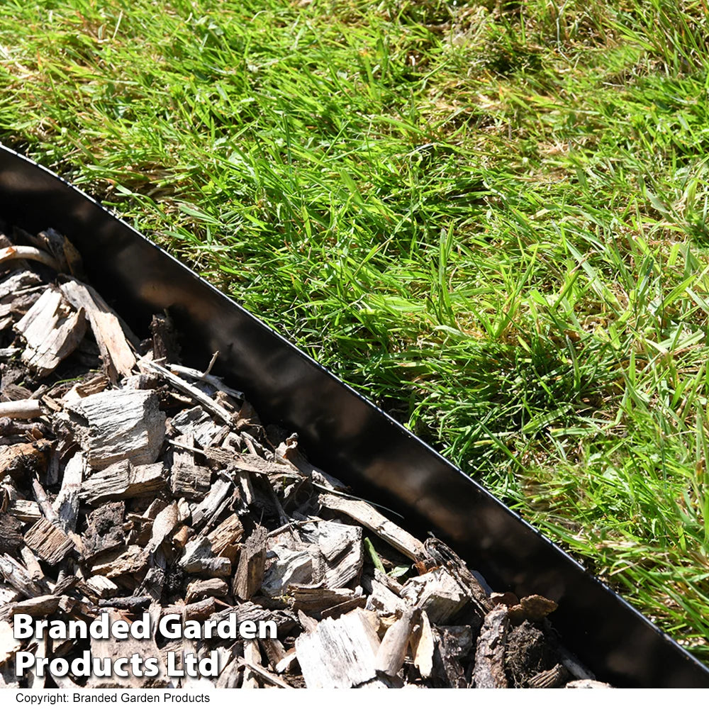 Heavy Duty Metal Border Edging Black