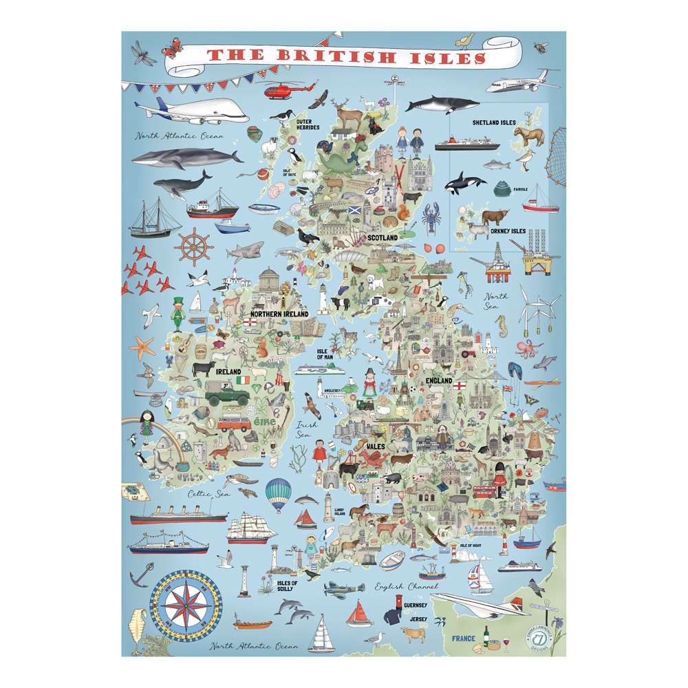 The House of Puzzles The British Isles 1000 Piece Jigsaw Puzzle