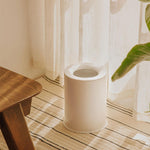 Bathroom Bin, 5l, Easy Bag Fixing, White Stainless Steel Geyser Collection