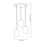 Pendant Light Alias Gold 3xe14 Circle