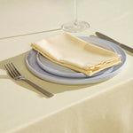Plain Cotton Fabric 4 Napkins Set | 45cm x 45cm | Cream