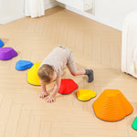 HYGRAD BUILT TO SURVIVE Kids Stepping Stones 11pcs – Non-slip Balance & Sensory Obstacle Course Toy Set