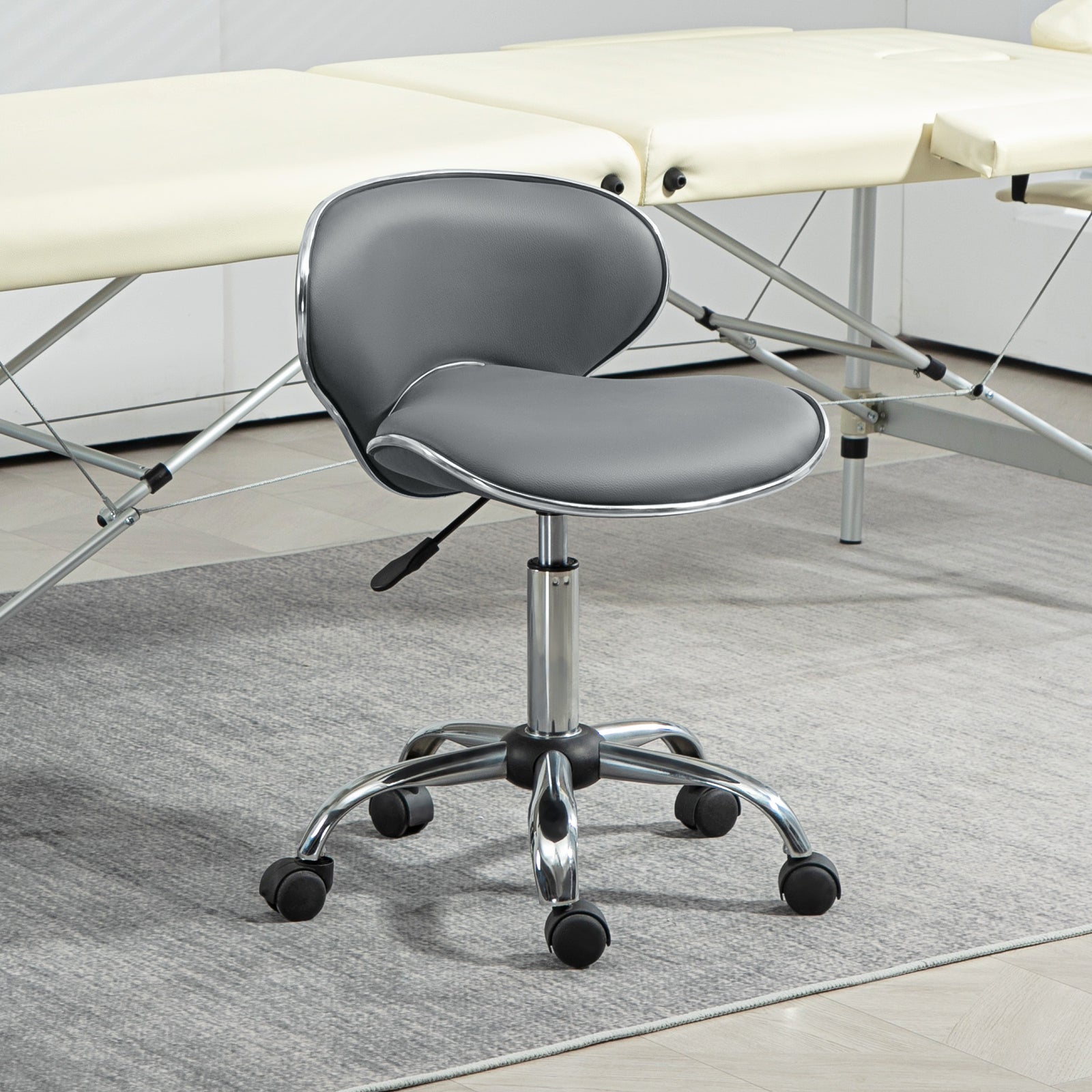 Office Chair Beauty Salon Rolling Technician Stool Chair | One Size | Gray