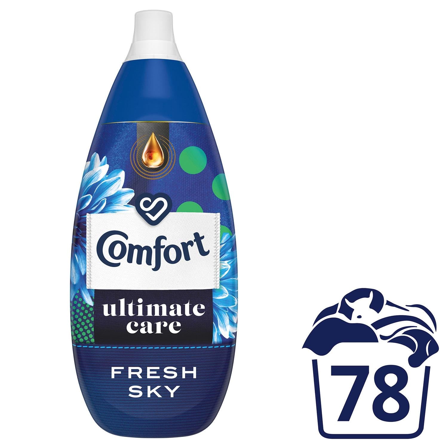 Ultimate Care Concentrated Fabric Conditioner Fresh Sky 1.18l, 78w | Set of 4