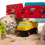 Bigjigs Toys Wooden Road & Rail Set - 80 Pieces