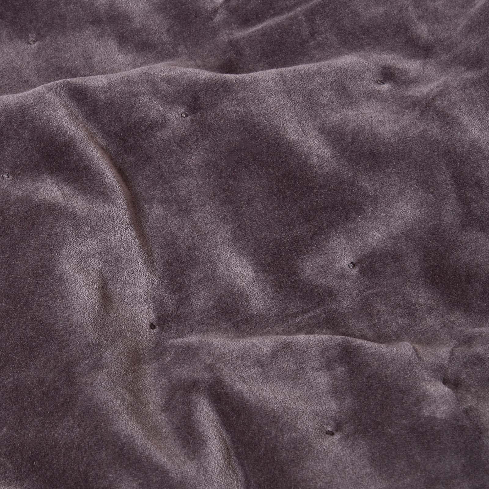 Velvet Cotton Quilted Throw | 125cm x 150cm | Dark Grey