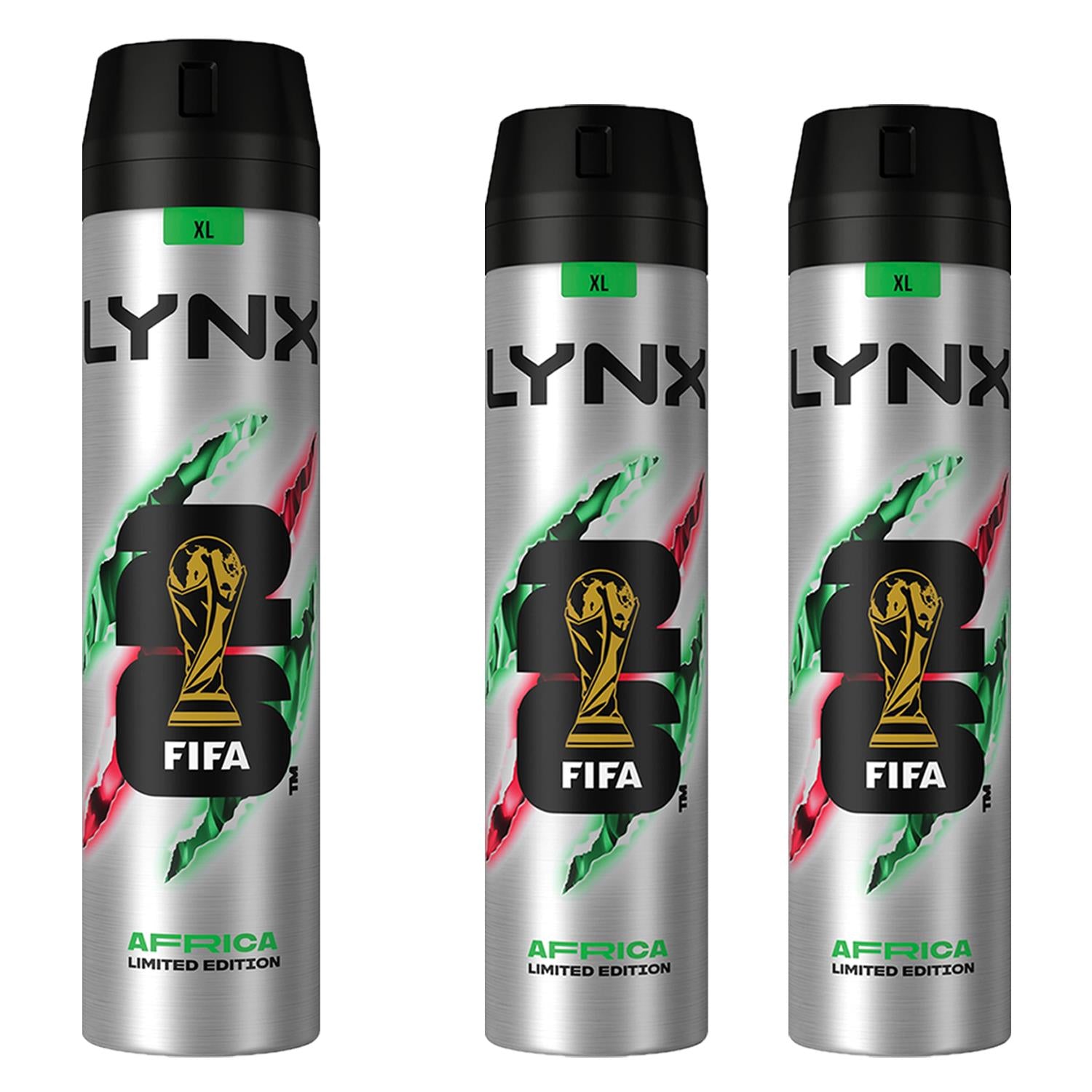 Limited Edition Fifa Africa Anti-perspirant Aerosol Spray 250ml, 3pk
