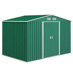 Garden Shed Storage Unit With Locking Door Floor Foundation | Medium | Green
