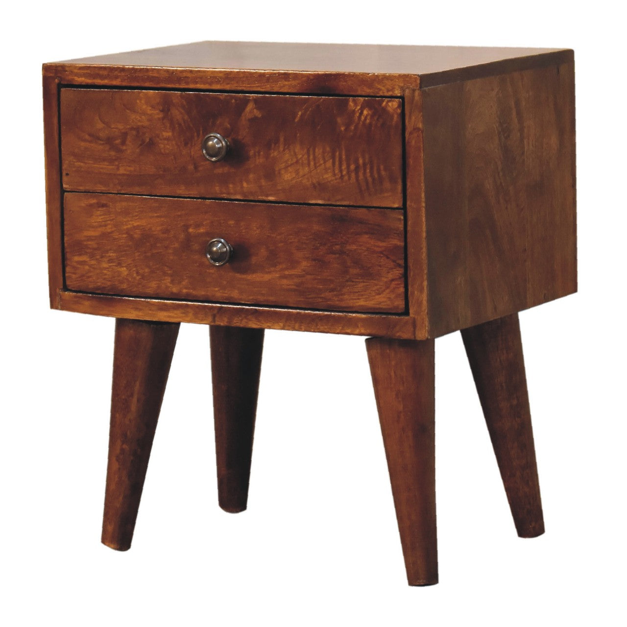 Solid Wood Mini Chestnut Modern Bedside