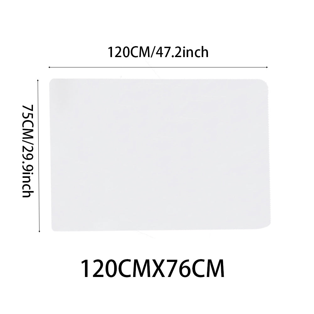 Rectangular 120 Cm W X 75 Cm D Pvc Clear Non-slip Office Chair Desk Mat Floor Carpet Floor Protector