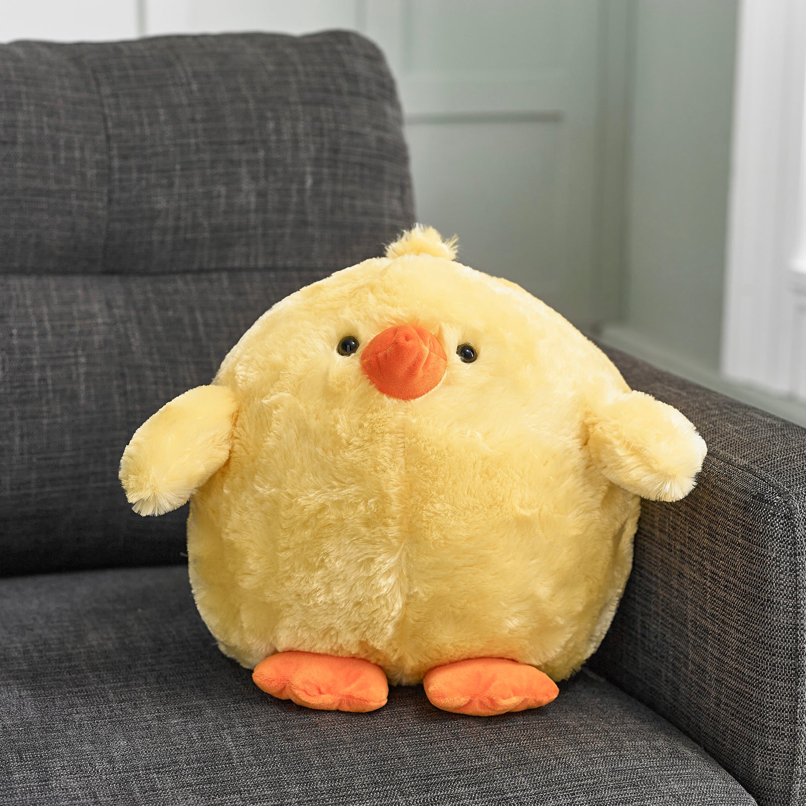 Soft Giant Handwarmer Cozy Plush Chick | 30cm x 30cm | Yellow