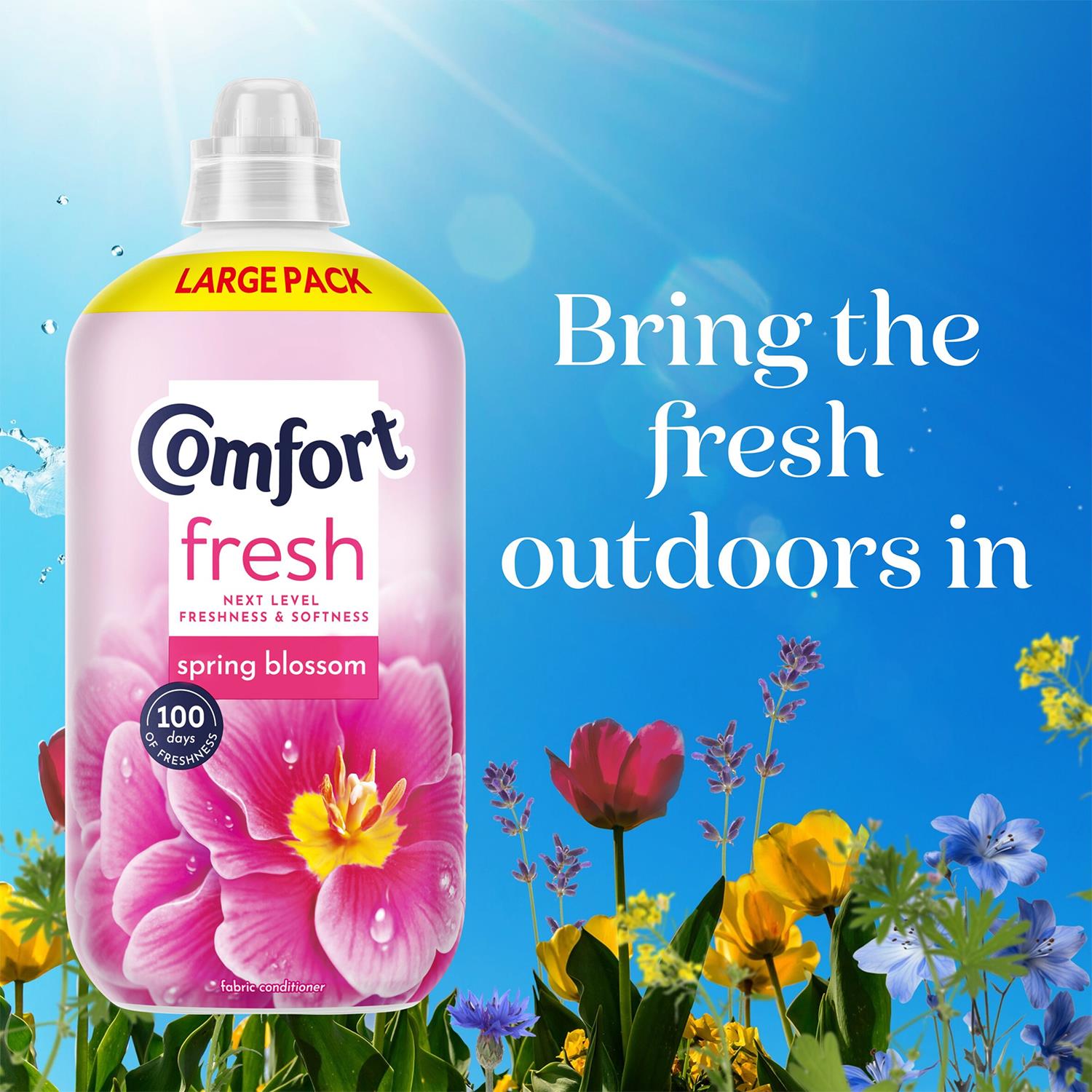 Fresh Spring Blossom Liquid Fabric Conditioner 48 Washes 1.44l, 6 Pack