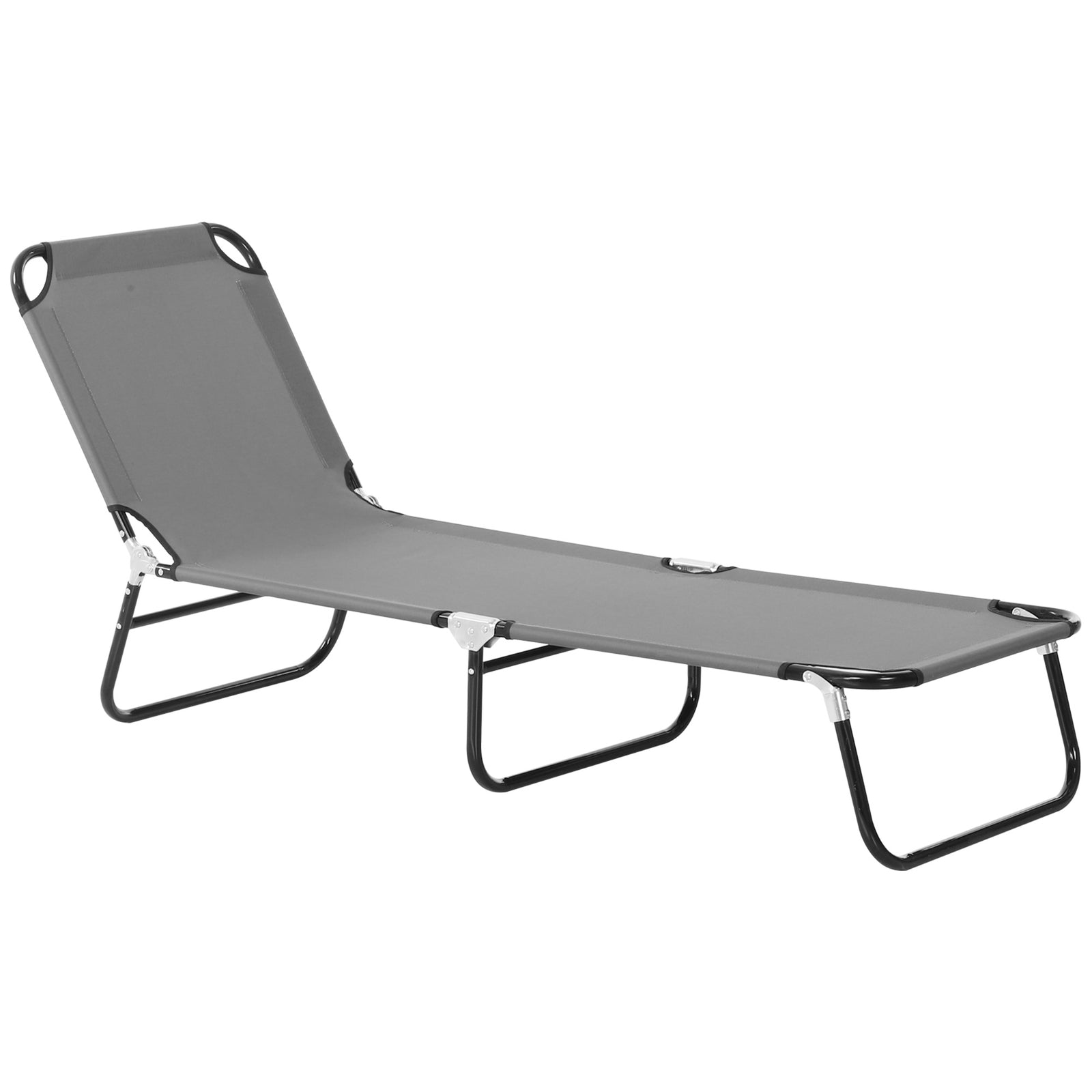 Portable Folding Lounger W/ Adjustable Back | Set-of-1