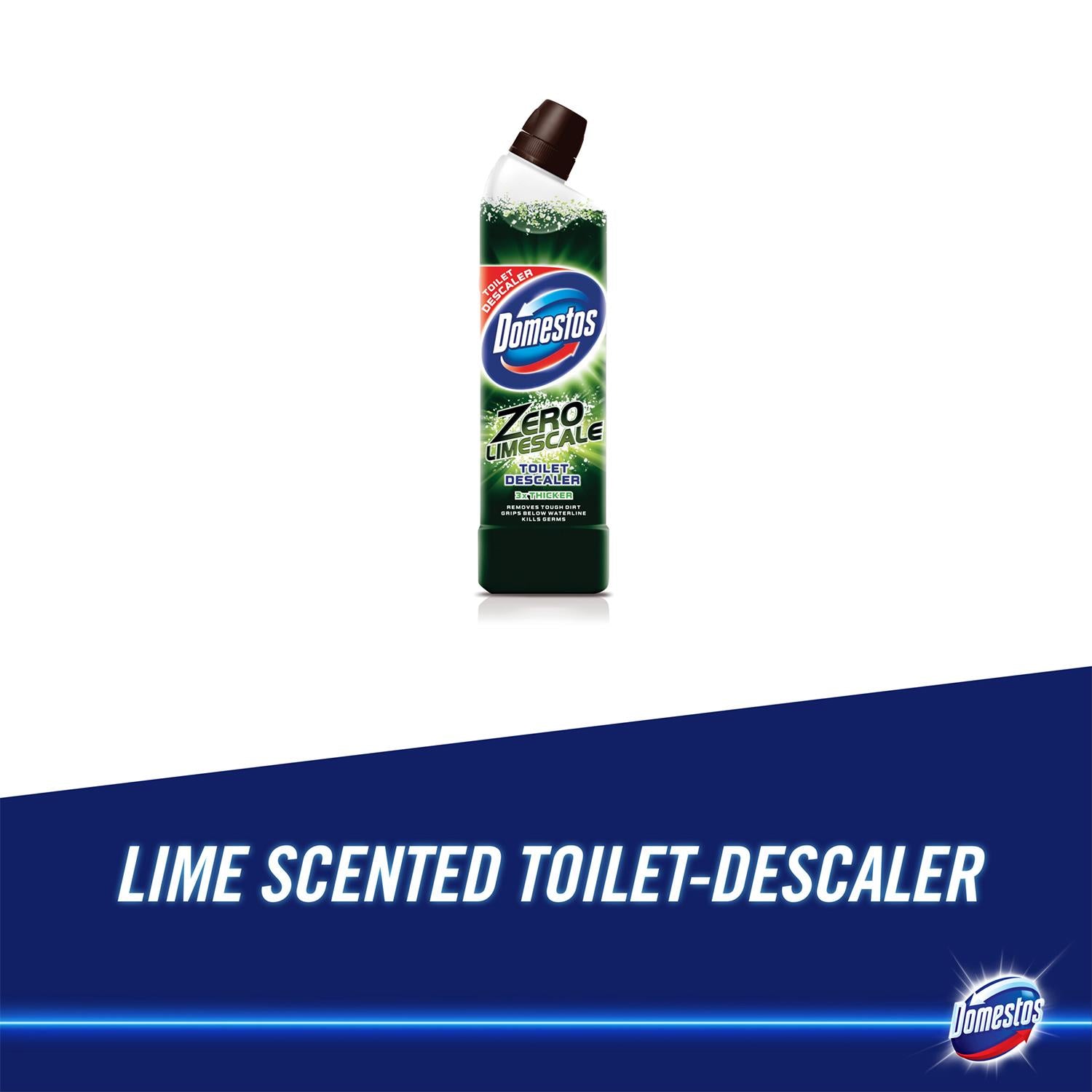 Zero Limescale Toilet Descaler Removes 100% Limescale 750 Ml, 3 Pack