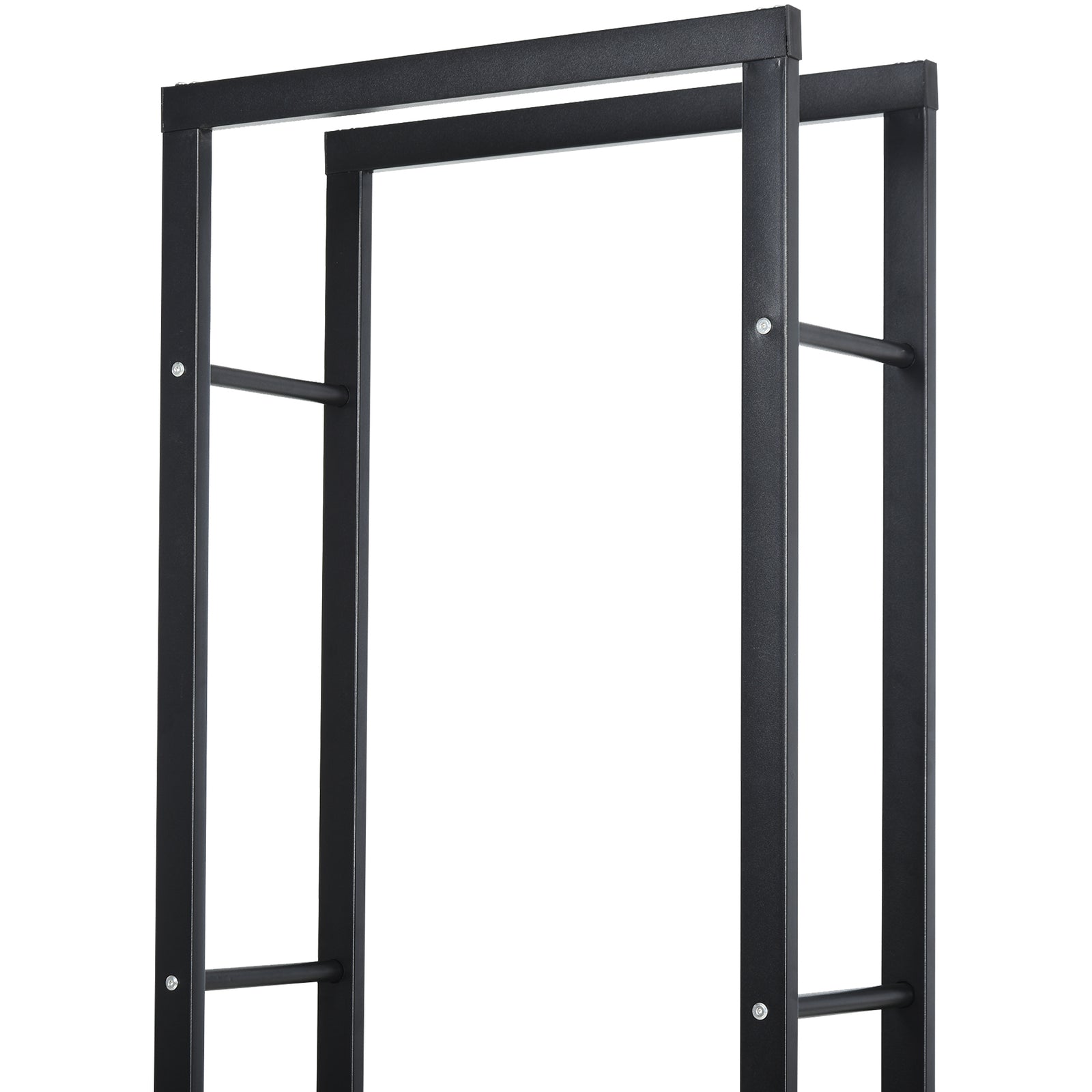 Metal Firewood Rack Elevated Design 150H x 40Wcm