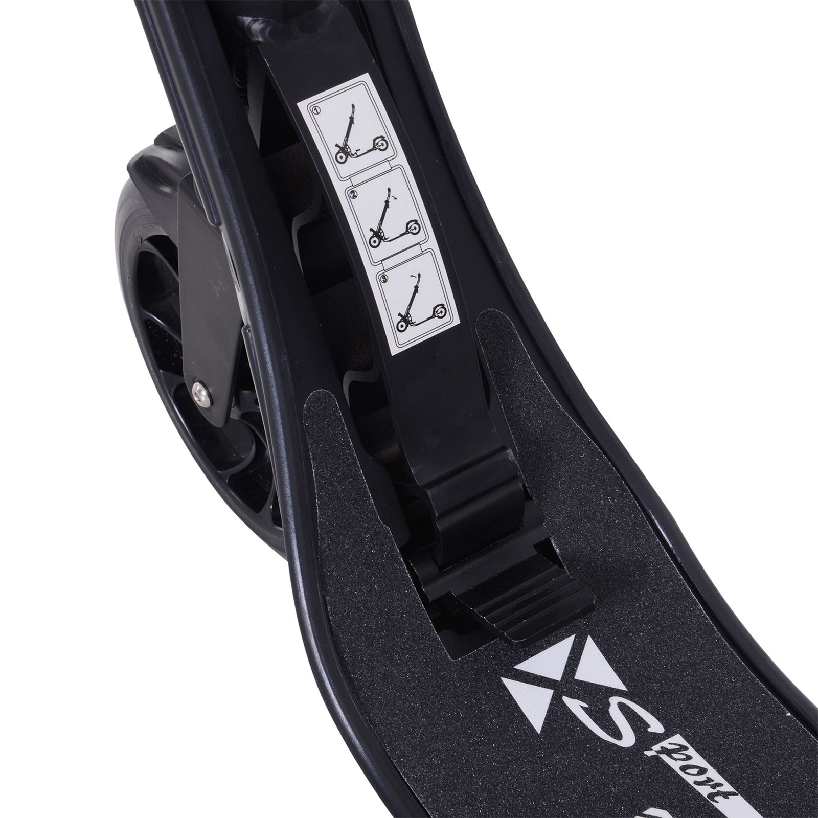 Folding Kick Scooter Teens Adult Ride On 2 Big Wheels | Black