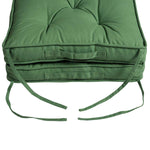Cotton Travel Support Booster Cushion | 50cm x 50cm | Forest Green