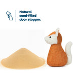 Livivo Weighted Door Stop Sand Filled Decorative Fabric Door Stopper Fox