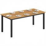 180 X 86 Cm Garden Dining Table For 6-8 Person | Natural
