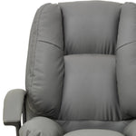 Pu Office Chair With High Back, Adjustable Gas Lift, 360° Swivel & Armrests | Dark Grey