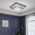 Modern Fancy Crystal Led Flush Mount Ceiling Light | Cool White