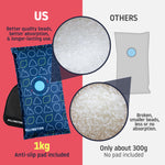 Hillington Heavy Duty Car Dehumidifier Bag 1KG w/ Reusable Silica Gel