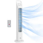 Oscillating Tower Fan Floor Fan With 7.5h Timer Home Office | One Size | White