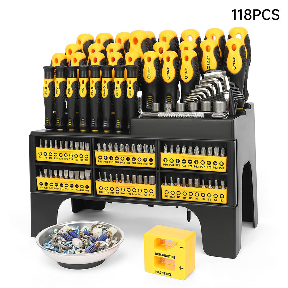 Breeins 118-piece Multi-purse Magnetic Screwdriver Bit Set