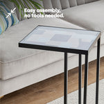 Kavic Glass Sofa Side Table
