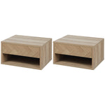 Floating Bedside Table Set Of 2 Wall Mounted Nightstand | Set-of-2 | Natura