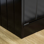 Raised Dog Bowls For Large Dogs Feeding Station W/ Stand, Storage | Black