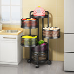 5-tier Kitchen Rotating Storage Rack
