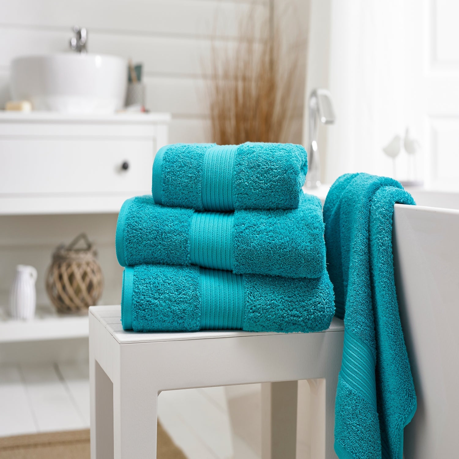Bliss Pima Supersoft Ultra Absorbent Cotton Towels | Bath Sheet | Teal