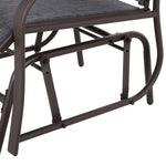 3 Pcs Outdoor Sling Fabric Rocking Glider Chair W/ Table Set