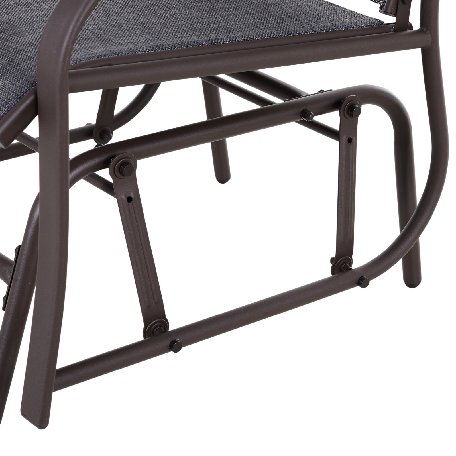 3 Pcs Outdoor Sling Fabric Rocking Glider Chair W/ Table Set