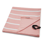 Striped Microfibre Beach Towel | One Size | Pink