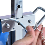 Set Of 2 Steel Saw Horses, Telescopic, Folding | Blue