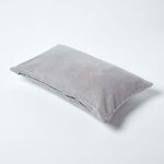 Luxury Cotton Velvet Cushion Cover | 30cm x 50cm | Light Grey