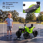 AIYAPLAY 24v 2 Seater Electric Quad Bike For Kids, Ride On Car Atv