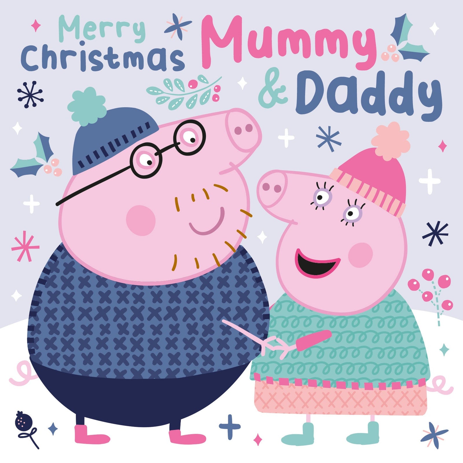 Mummy & Daddy Parents Christmas Card Official Product