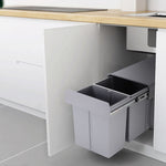 10l+20l Under-cabinet Trash Bin With Smooth Metal Runners