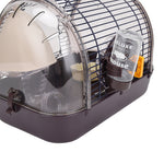 Crystal Hamster Cage Basic Outdoor Cage For Viewing Pet Cages | Coffee