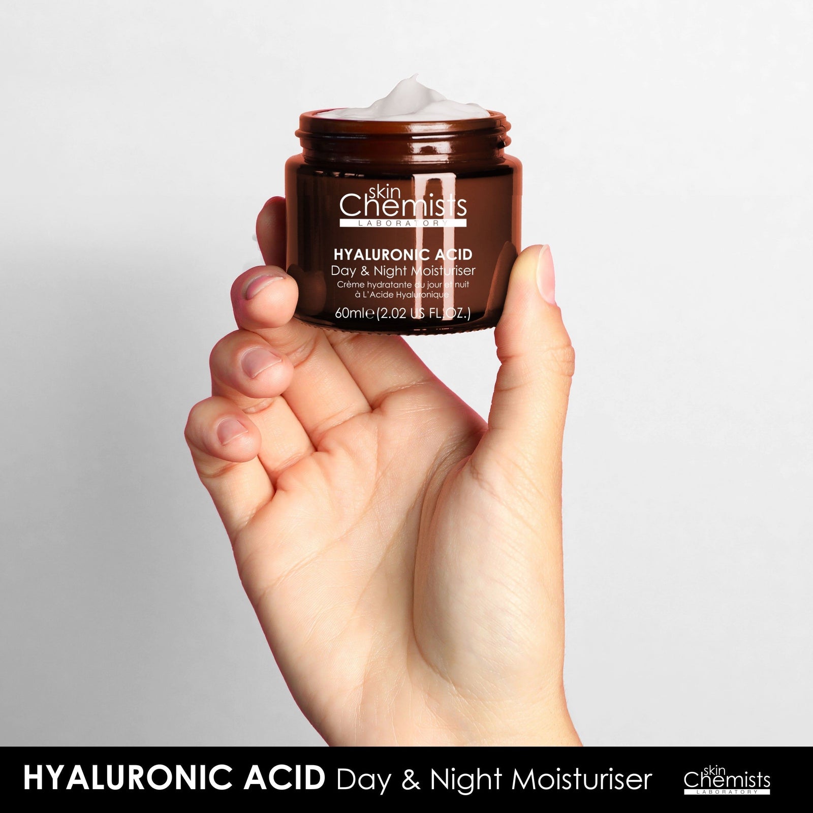 Anti-ageing Hyaluronic Acid Day Moisturiser 60ml For Plumping And Moisturising