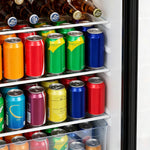Breeins 83l Door Beverage Cooler With Led Light & Freezer Box
