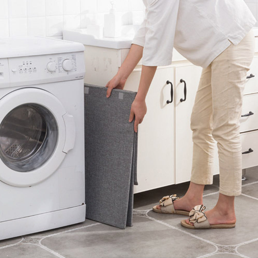 Living and Home Large Laundry Baskets Washing Clothes Storage Folding Basket Hamper With Lid