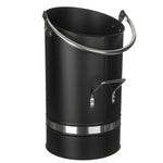 Fireplace Coal Bucket Ellipse Design With Nickel Coated Handle
