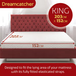 Deluxe Electric Blanket Fully Fitted Polar Fleece Heated Bed Underblanket 3 Heat Settings | King | White