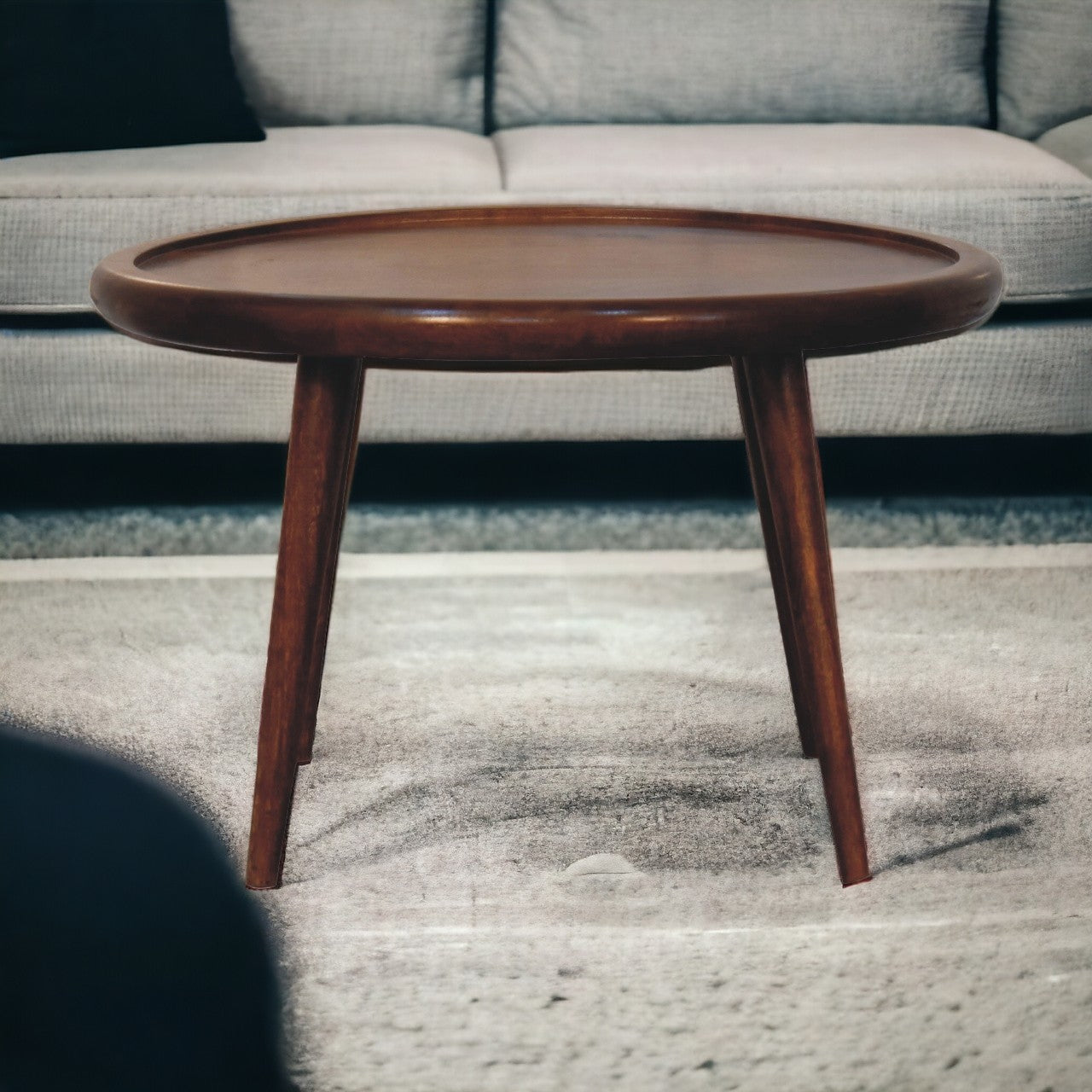 Solid Wood Chestnut Plate Coffee Table