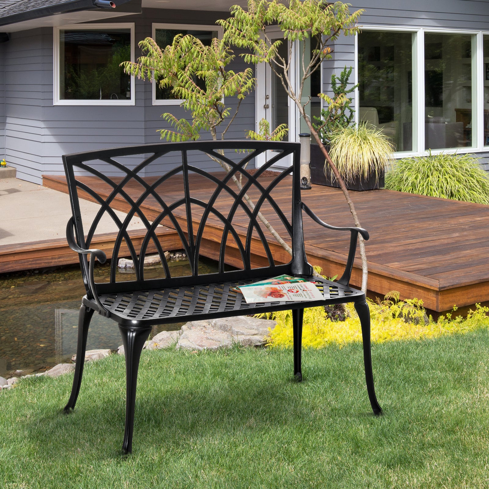 2-seater Cast Aluminium Garden Bench