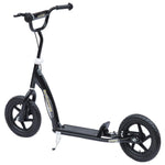 Push Scooter Teen Kids Stunt Bike Ride On With 12" Eva Tyres | Black